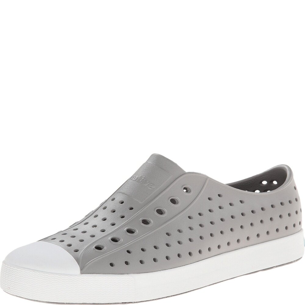 NATIVE SHOES, JEFFERSON, LIGHTWEIGHT SNEAKER FOR ADULTS, PIGEON GREY/SHELL WHITE